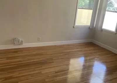 Clean wooden floor molding